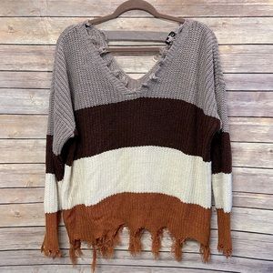 Rue21 Oversized Cutout Sweater- Size S- Like New